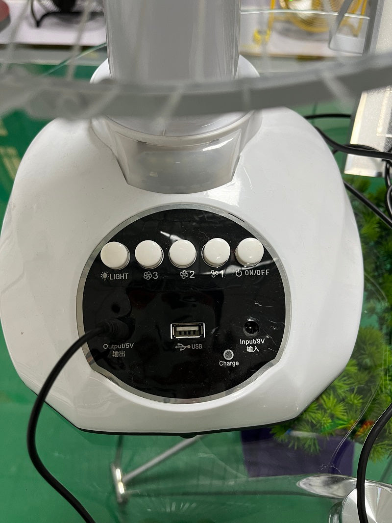 solar fan (High power solar electric fan with mobile phone charging,lighting)