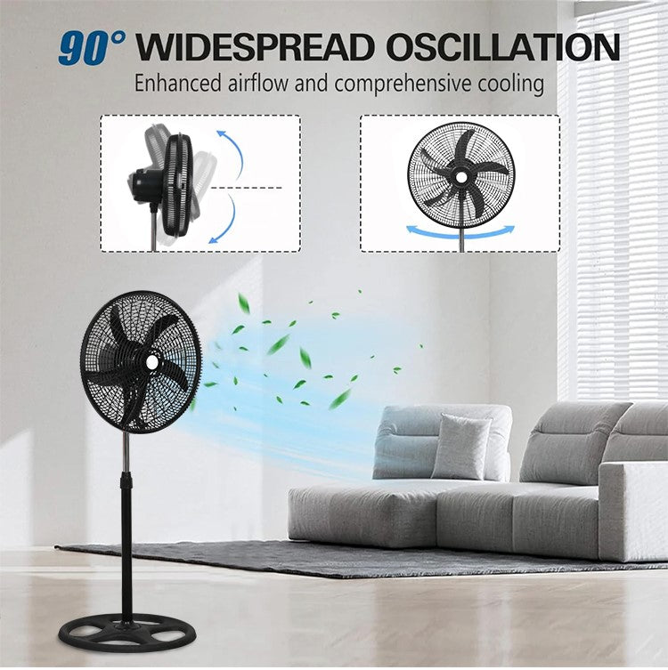 18-Inch Aluminum Motor Cooling Fan 5-Leaves 220V