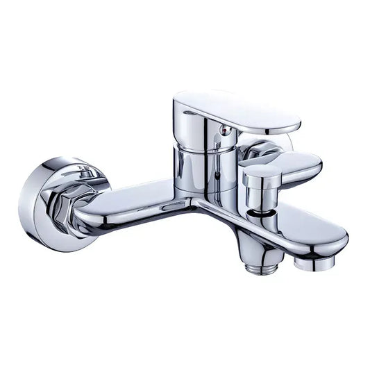 Stainless Steel Hot and Cold Mixing Valve Bathroom Shower Faucet Set