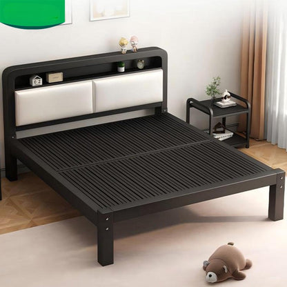 Bedroom simple modern design double stainless steel iron frame metal beds