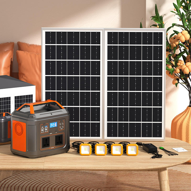 500W 550W 1200W LiFePO4 Battery Portable Solar Power Station With LCD Screen