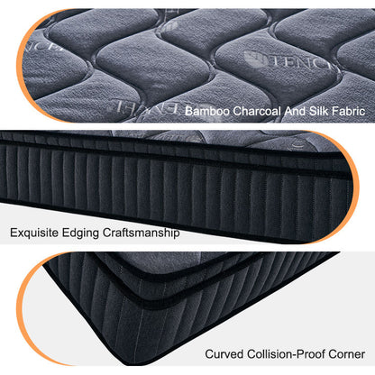 1‌0-Inch Queen Size Spring Mattress Home Bedroom Mattress Five-Star Hotel Homestay Roll Package