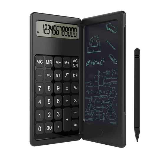 Mini smart Electronic Board Drawing functional basic office calculator with writing pad
