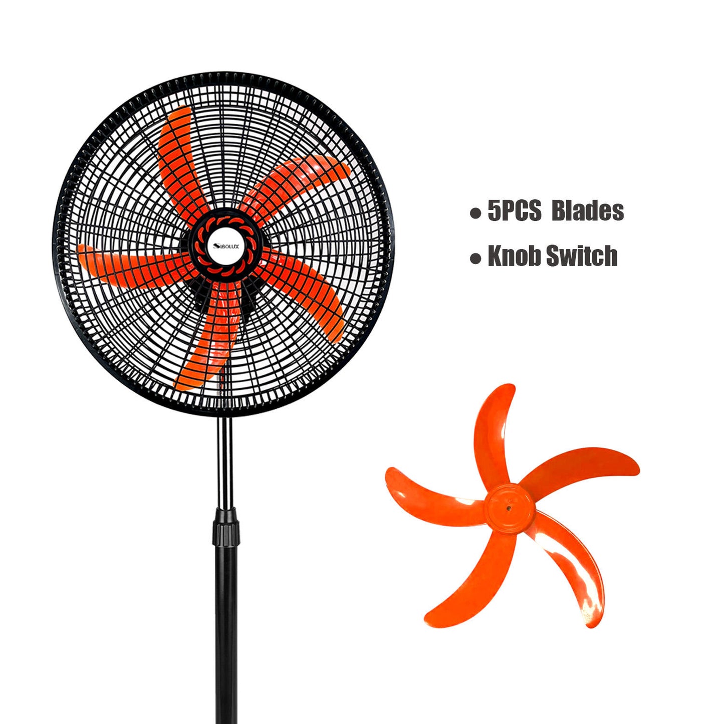 18-Inch Aluminum Motor Cooling Fan 5-Leaves 220V