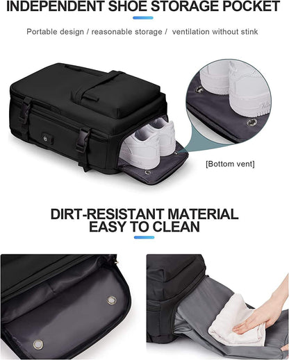 New Design Large Capacity Waterproof 14 Inch Laptop Backpack with Shoe Compartment Casual Daypack Backpacks