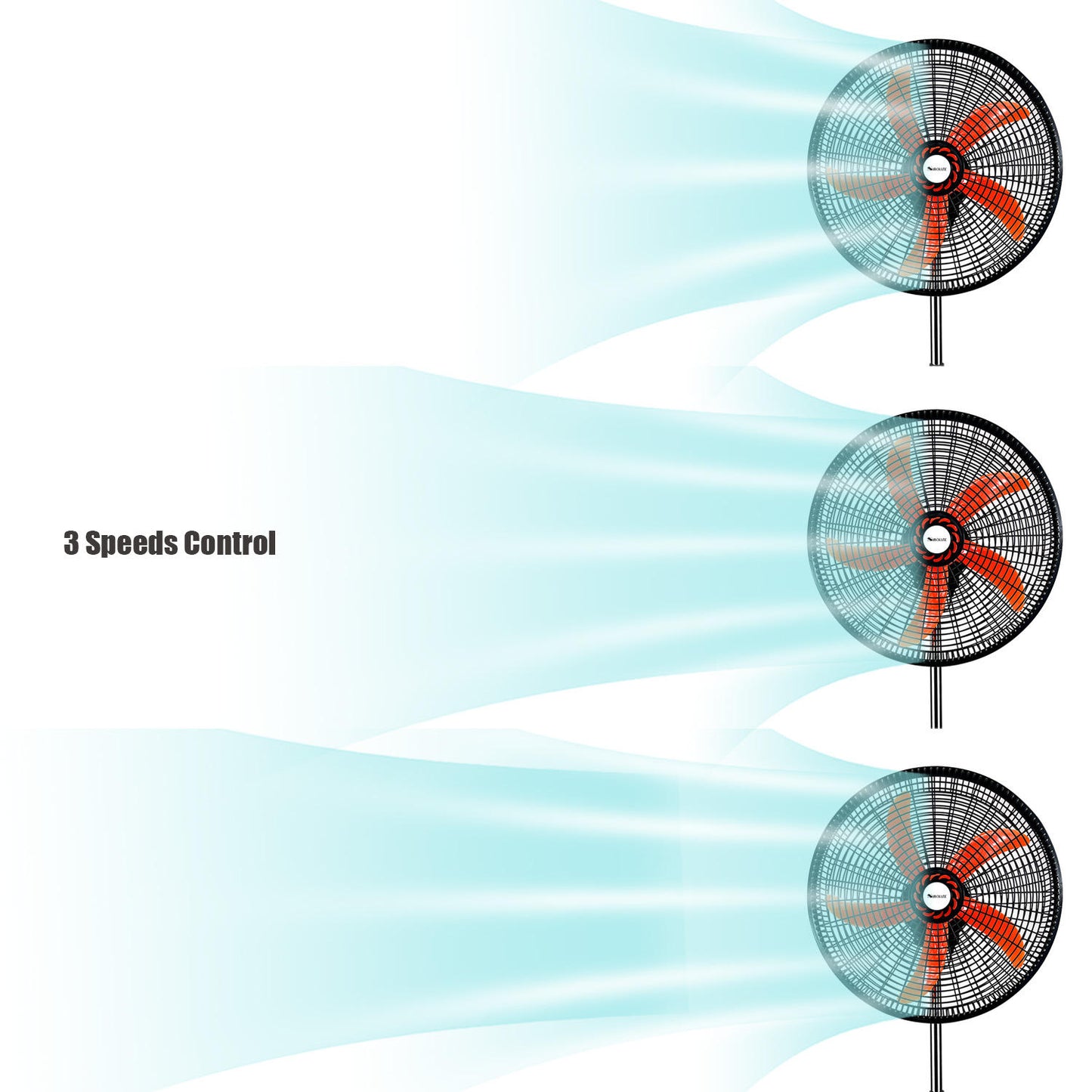 18-Inch Aluminum Motor Cooling Fan 5-Leaves 220V