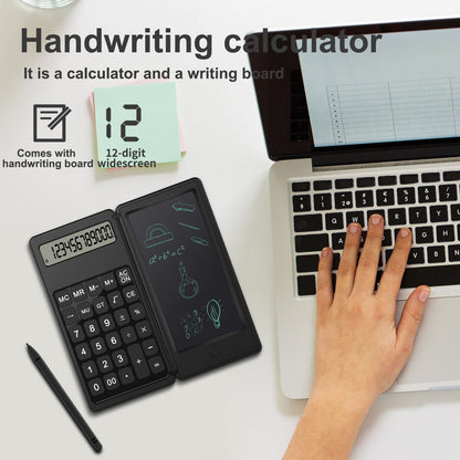Mini smart Electronic Board Drawing functional basic office calculator with writing pad