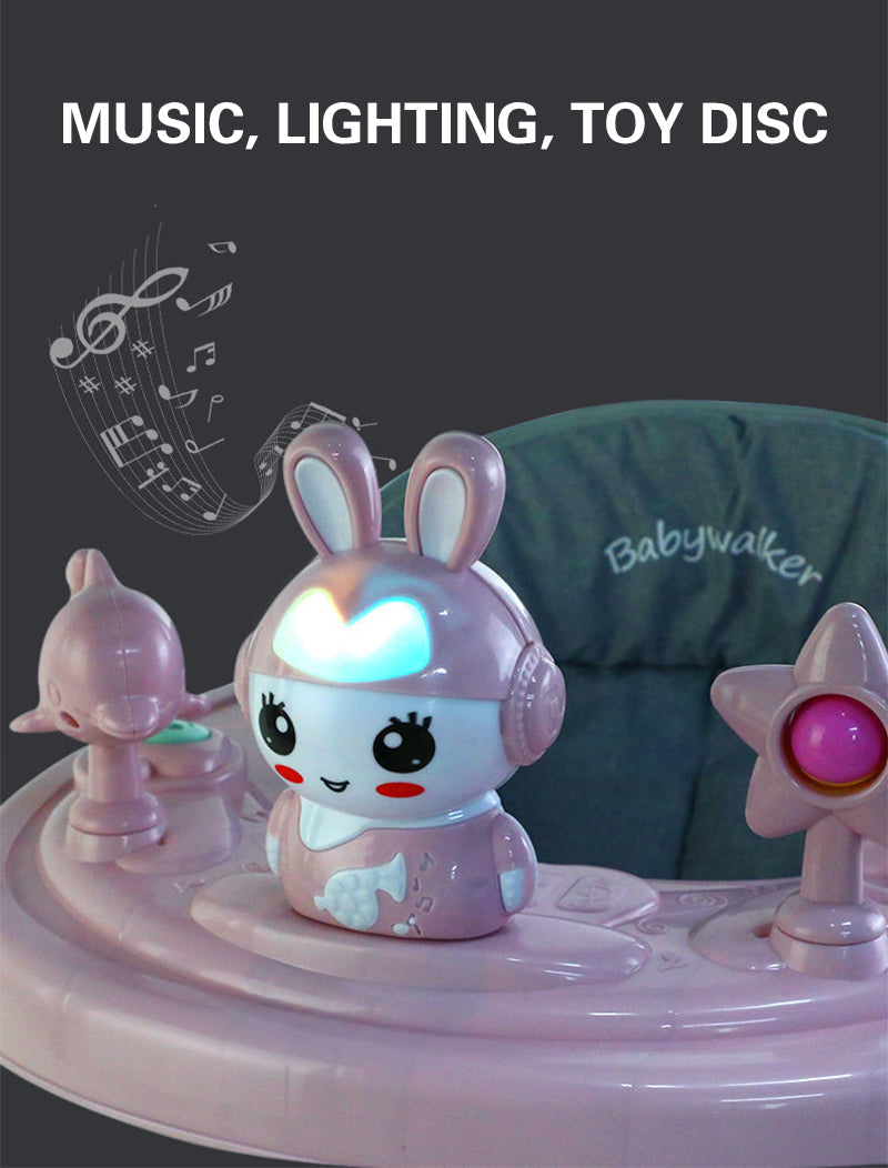 Foldable baby walker with music and toys