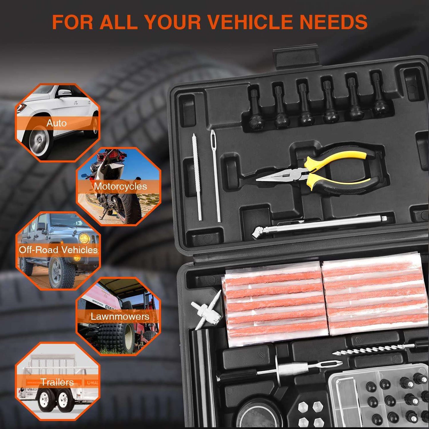 High Quality Speedy Seal Tire Emergency Tool Tire Repair Kit,Tire Repair Tool.Applicable to cars, trucks and motorcycles