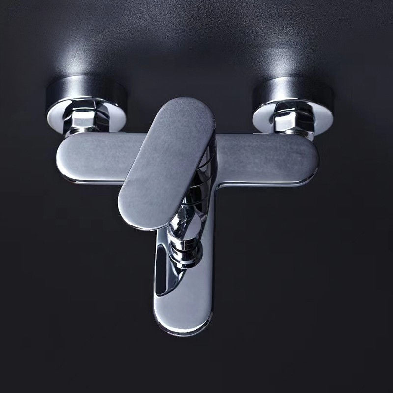Stainless Steel Hot and Cold Mixing Valve Bathroom Shower Faucet Set