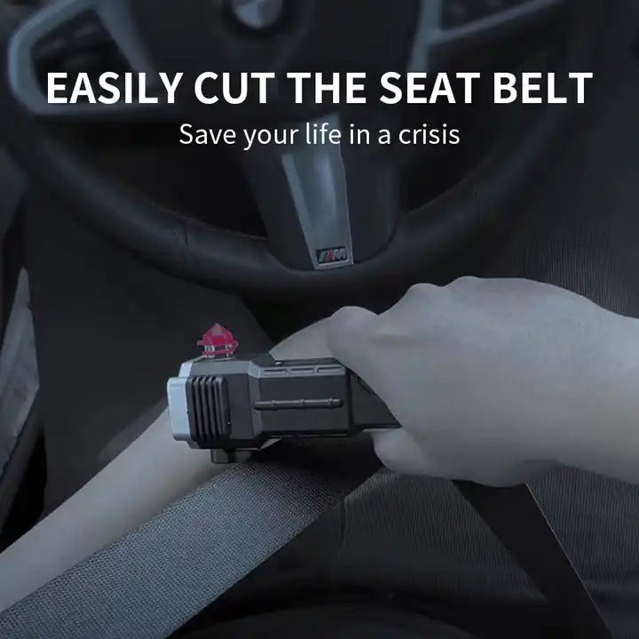 Emergency rechargeable led flashlight magnetic powerful flashlight with window Breaker