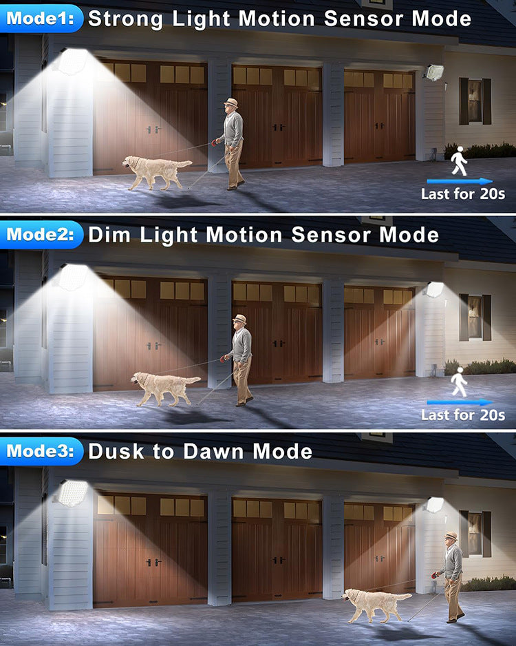 118Led solar energy garden wall light lighting outdoor with notion sensor