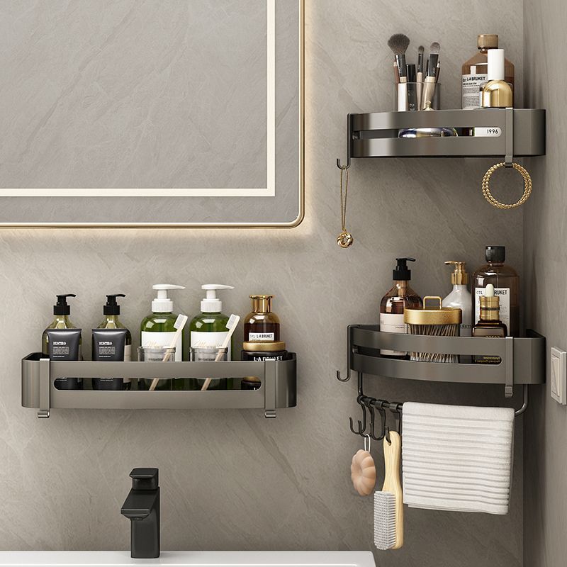 Classic Style Folding Storage Holder Towel Rack Stainless Steel Bathroom Folding Towel Rack Bar With Shelf