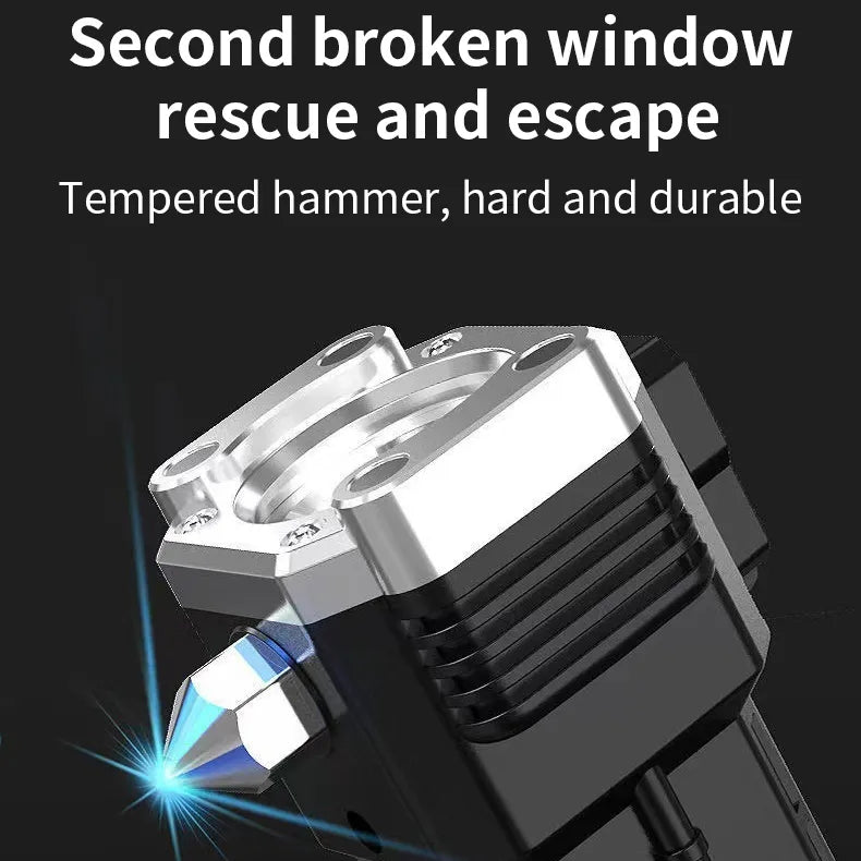 Emergency rechargeable led flashlight magnetic powerful flashlight with window Breaker