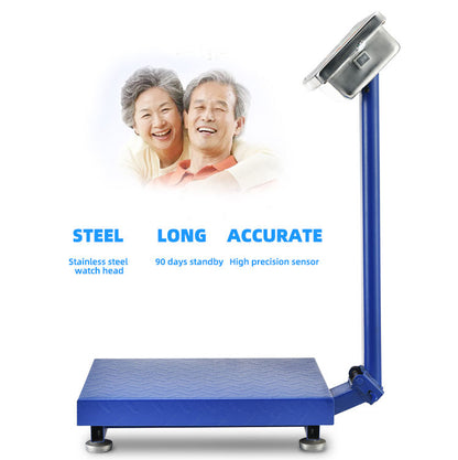 150kg 300kg Digital Electronic Bench Scale LCD Steel Folding