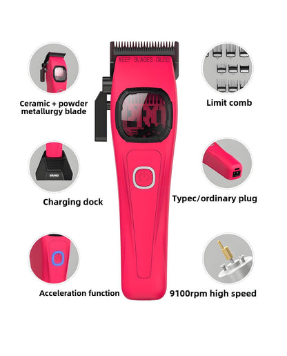 New Premium Electric Hair Clippers Professional 2-Speed Barber