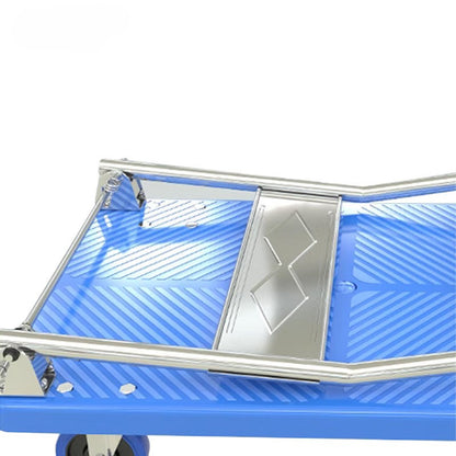 500kg Folding Foldable Hotel Luggage Platform Truck Push Hand Trolley Cart H-beam