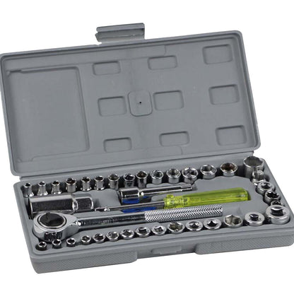 40-Piece High Quality Steel Combination Socket Screwdriver Hand Tool Ratchet Wrench Set