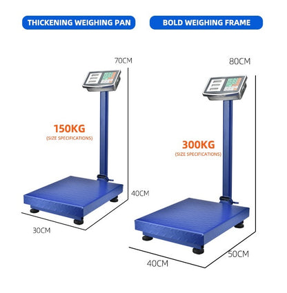 150kg 300kg Digital Electronic Bench Scale LCD Steel Folding