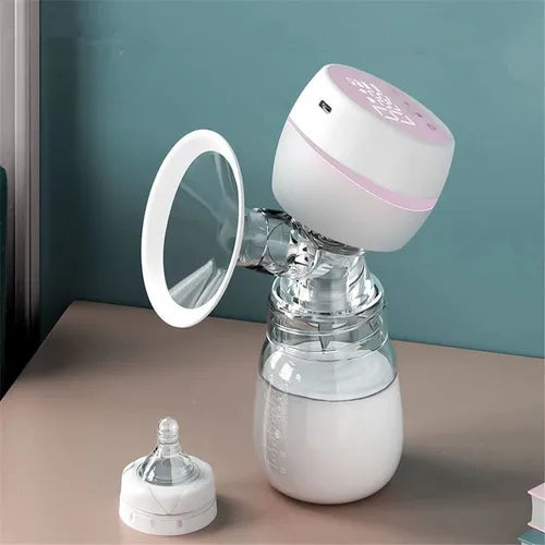 USB Electric Breast Pump With Baby Milk Bottle BPA Free Powerful Silicon Breast Pumps Baby Breastfeeding Accessories