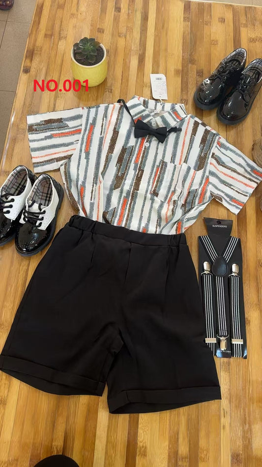 Hot selling high quality children's T-shirt short-sleeved suit small suit