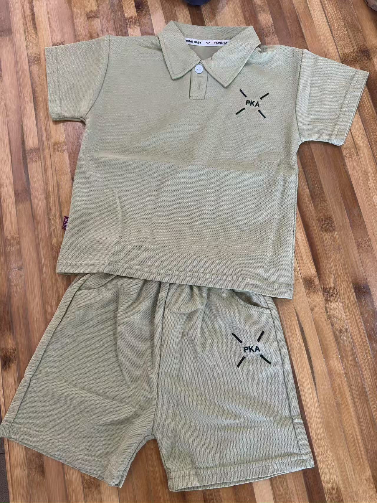 Hot selling high quality children's T-shirt short-sleeved suit small suit