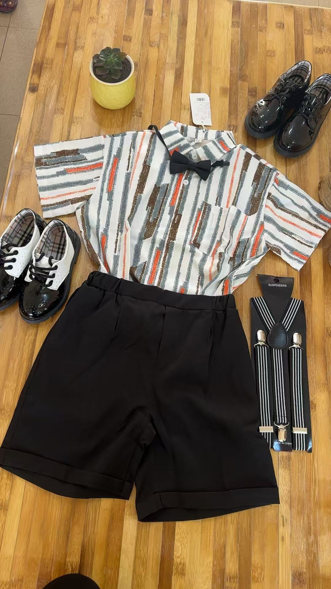 Hot selling high quality children's T-shirt short-sleeved suit small suit