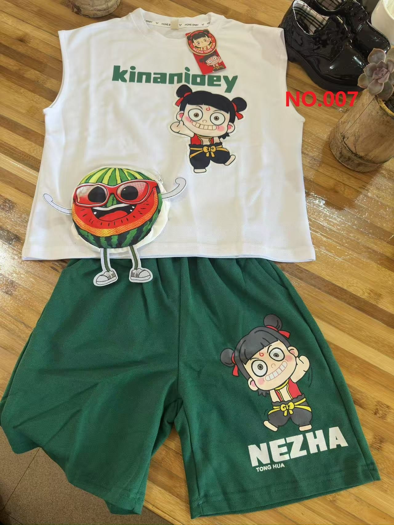 Hot selling high quality children's T-shirt short-sleeved suit small suit