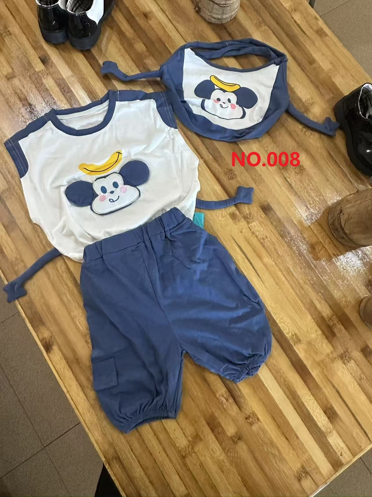 Hot selling high quality children's T-shirt short-sleeved suit small suit