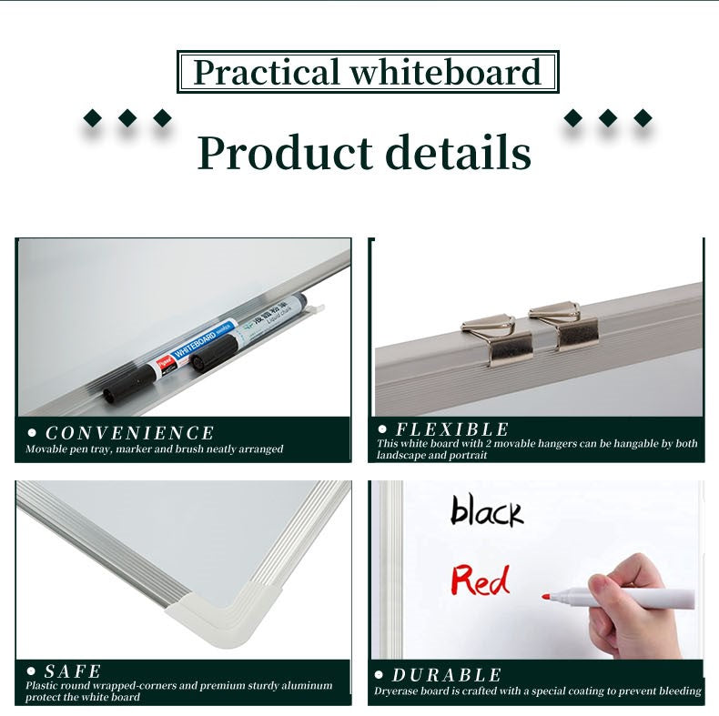 Double-sided Magnetic Whiteboard Dry Erase Whiteboard for School Company 100*150 cm