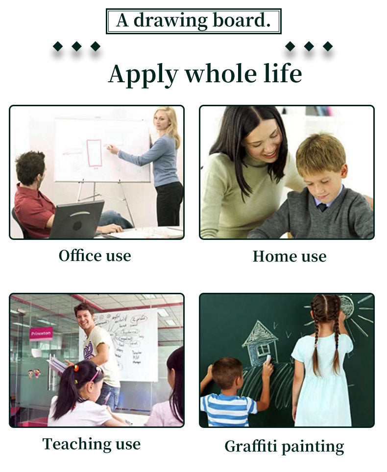 Double-sided Magnetic Whiteboard Dry Erase Whiteboard for School Company 100*150 cm