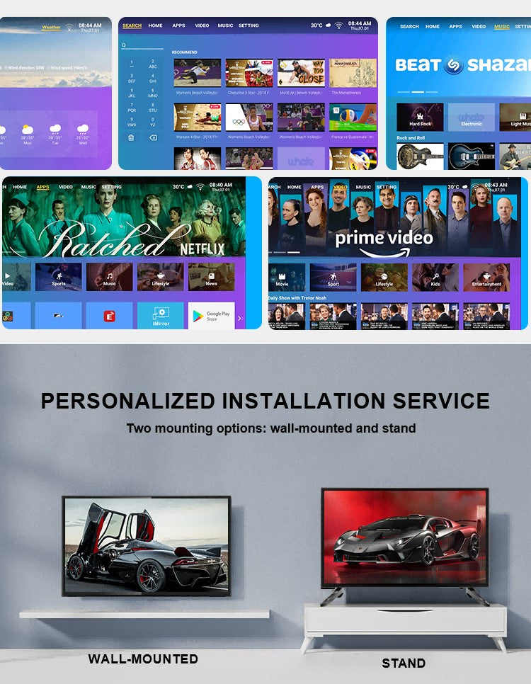 2025 New LED TV 32 Inch 43 Inch Smart Android TV 32LK50