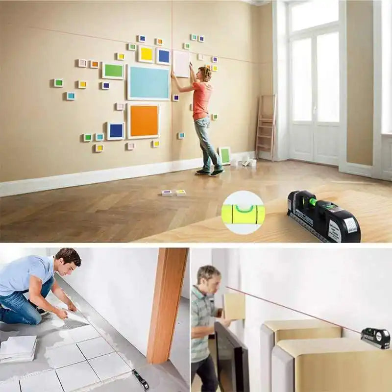 3 in 1 High Precision Measuring Infrared Ruler Level Meter Laser Level Meter Magnetic Base