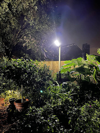 504LED Solar Street Light Double Row Solar Garden Light Induction Wall Lamp Outdoor Lighting