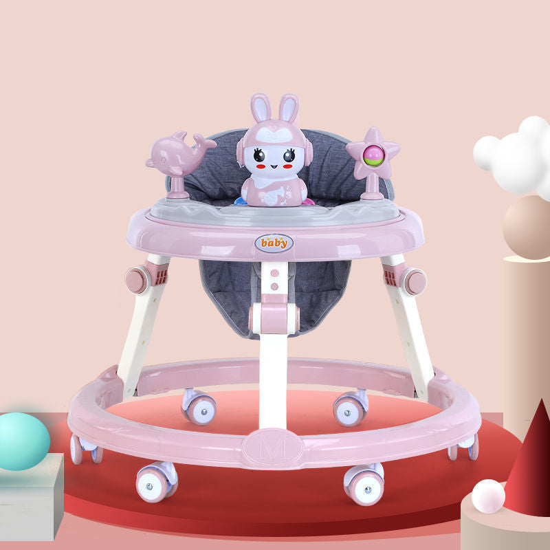 Foldable baby walker with music and toys