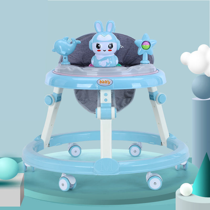 Foldable baby walker with music and toys