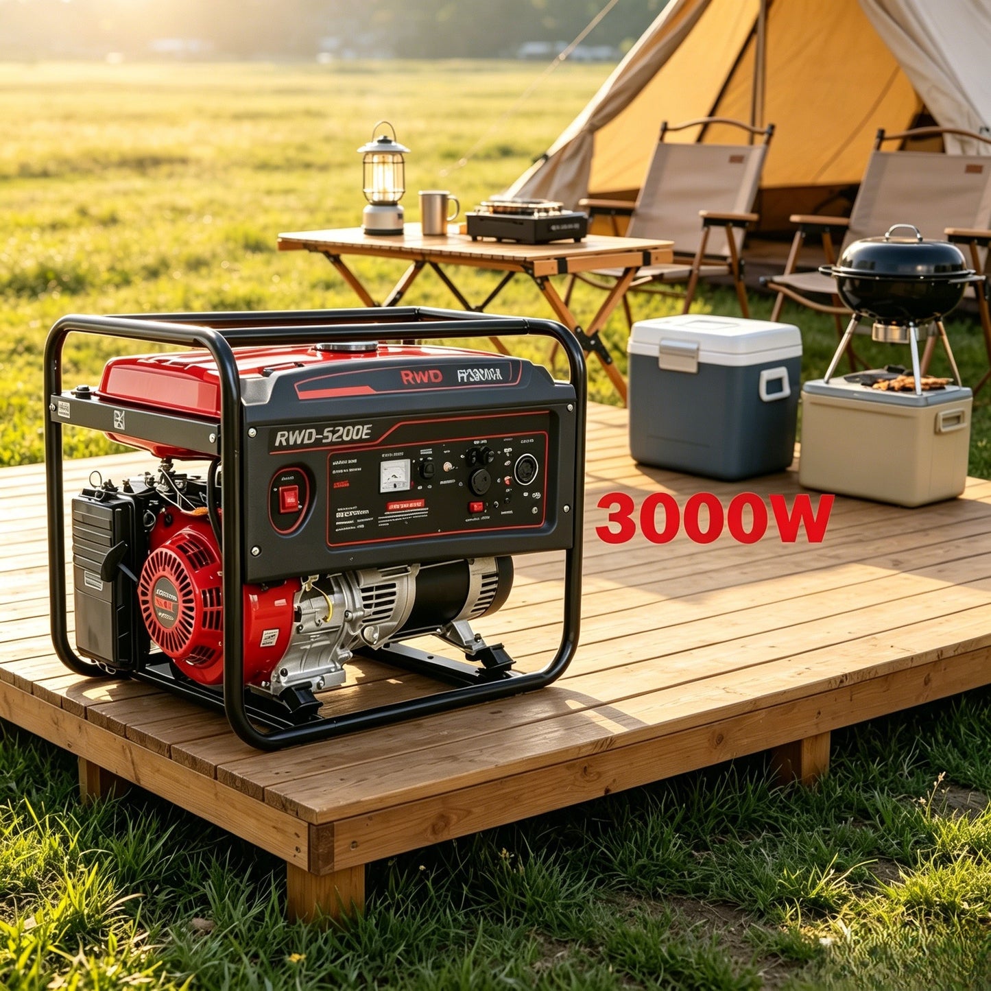 3000W Gasoline Gowered Household Backup Portable Generator