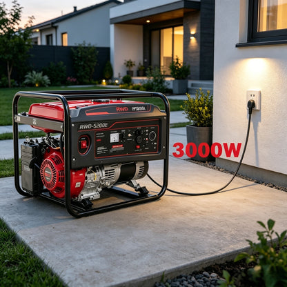 3000W Gasoline Gowered Household Backup Portable Generator