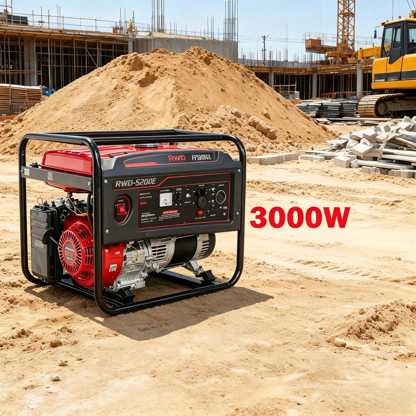 3000W Gasoline Gowered Household Backup Portable Generator